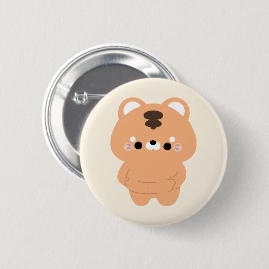 Chonky Tiger Ronde Button 5,7 Cm (Voorkant /achterkant)