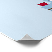 Choo Choo Animal Train Birthday Banner Sign Poster (Hoek)