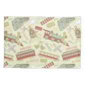 Choo Choo Antiek treinen Kussensloop (Achterkant)