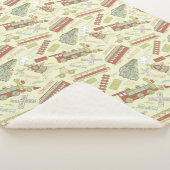 Choo Choo Antiek treinen Sherpa Deken (3/4)