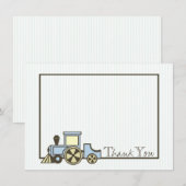 Choo Choo Baby Bedankt voor de platte noot Notitiekaartje (Voorkant / Achterkant)