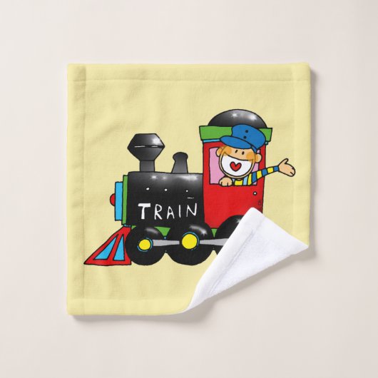 choo choo bad handdoek (Wasdoekje)