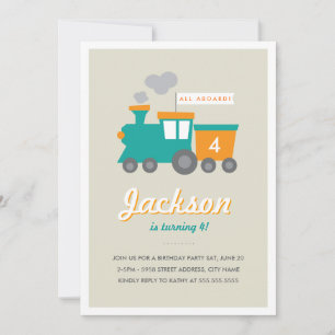 Choo Choo Birthday Party Invitation Kaart