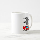 Choo-Choo-Choose U Funny Cartoon Train Koffiemok (Voorkant rechts)