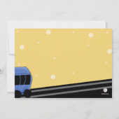 Choo Choo Express - Foto van Birthday Party Invita Kaart (Achterkant)