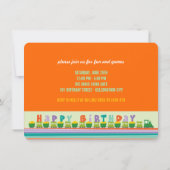 Choo Choo Happy Birthday Train 1ste verjaardag Kaart (Achterkant)