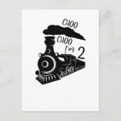 Choo Choo Ik ben 2, 2e verjaardag, Train Boy Briefkaart (Voorkant)