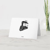 Choo Choo Ik ben 2 Gevouwen Wenskaart Kaart (Achterkant)