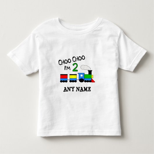Choo Choo Ik ben 2! Met TREIN Kinder Shirts (Voorkant)