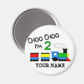 Choo Choo Ik ben 2! Met TREIN Magneet (Voorkant / Achterkant)