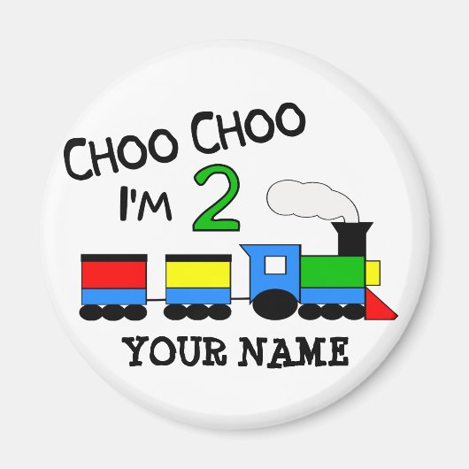 Choo Choo Ik ben 2! Met TREIN Magneet (Voorkant)