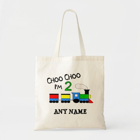 Choo Choo Ik ben 2! Met TREIN Tote Bag (Voorkant)