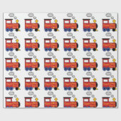 Choo Choo Ik ben twee Cadeaupapier (Vlak)