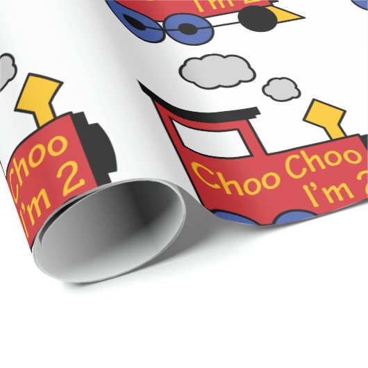Choo Choo Ik ben twee Cadeaupapier (Rol Hoek)