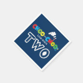 Choo Choo Ik ben twee feest Napkins Servet (Hoek)