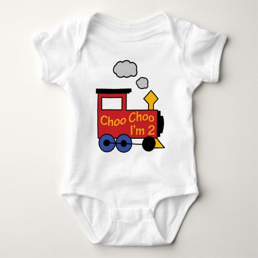 Choo Choo Ik ben twee Romper (Voorkant)