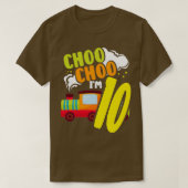 Choo Choo Im 10 Train Lover Railroad 10 oktober P T-shirt (Design voorkant)