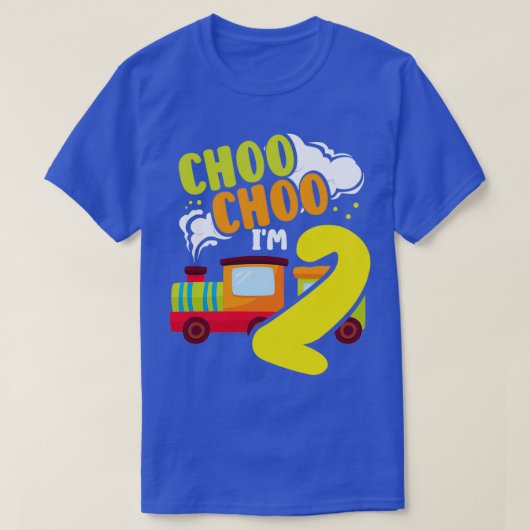 Choo Choo Im 2 Cute Train Lover Railroad 2de geboo T-shirt (Design voorkant)