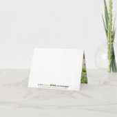 Choo Choo Kids bedankkaart (blauw) (Achterkant)