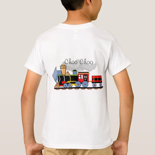 Choo Choo Nummer twee trein T-shirt (Achterkant)