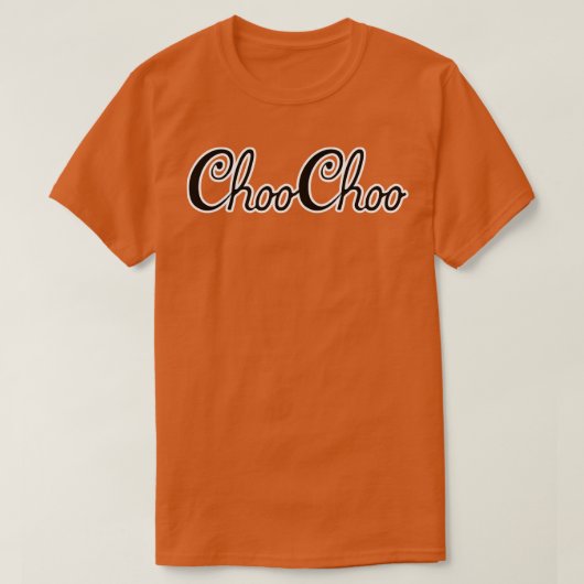 Choo Choo Stap in de Shane Trein T-shirt (Design voorkant)
