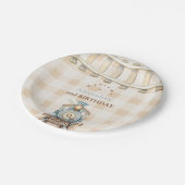 Choo Choo Train 2e verjaardag Papieren Bordje (Gekanteld)