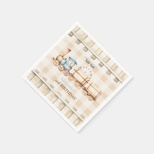 Choo Choo Train 2e verjaardag Servet (Hoek)