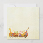 Choo Choo Train Baby Boy Baby shower Kaart (Achterkant)