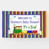 Choo Choo Train Baby shower Banner (Horizontaal)