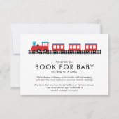 CHOO CHOO TRAIN Baby shower Boek voor Baby Kaart (Voorkant)