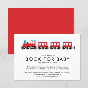 CHOO CHOO TRAIN Baby shower Boek voor Baby Kaart