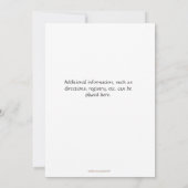 Choo Choo Train Baby shower Kaart (Achterkant)