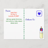 Choo Choo Train Baby shower Uitnodiging Briefkaart (Achterkant)