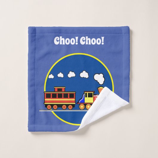 Choo Choo Train Bad Handdoek (Wasdoekje)
