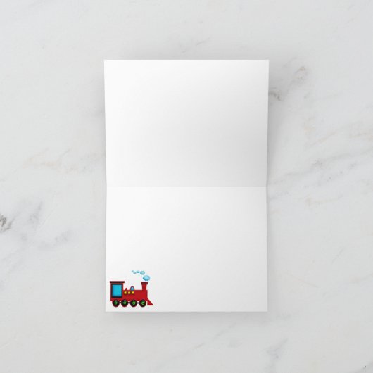 Choo Choo Train Bedankt Opmerking Kaarten (Binnen)