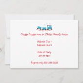 Choo Choo Train Birthday Kaart (Achterkant)
