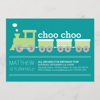 Choo Choo Train Birthday Kaart