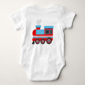 Choo Choo Train Birthday Party - Eigen naam Romper (Achterkant)