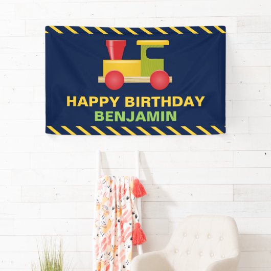 Choo Choo Train Birthday Party Spandoek (Insitu)