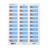Choo Choo Train Blank Labels (Full Sheet)