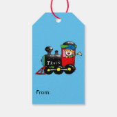 Choo Choo Train Boy Cadeaulabel (Achterkant)