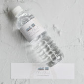 Choo Choo Train Boys Blauw Verjaardagsfeest Waterfles Etiket