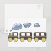 Choo Choo Train Briefkaart (Voorkant / Achterkant)