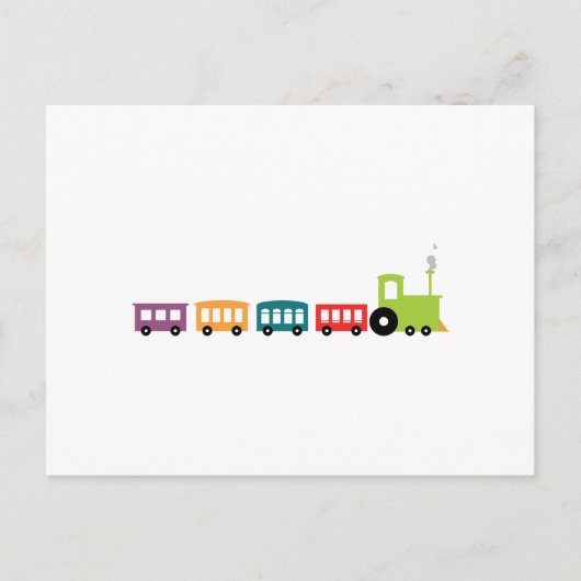 Choo Choo Train Briefkaart (Voorkant)