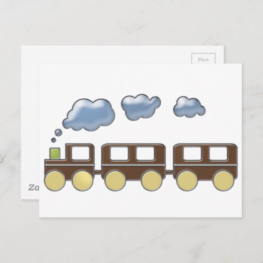 Choo Choo Train Briefkaart (Voorkant / Achterkant)