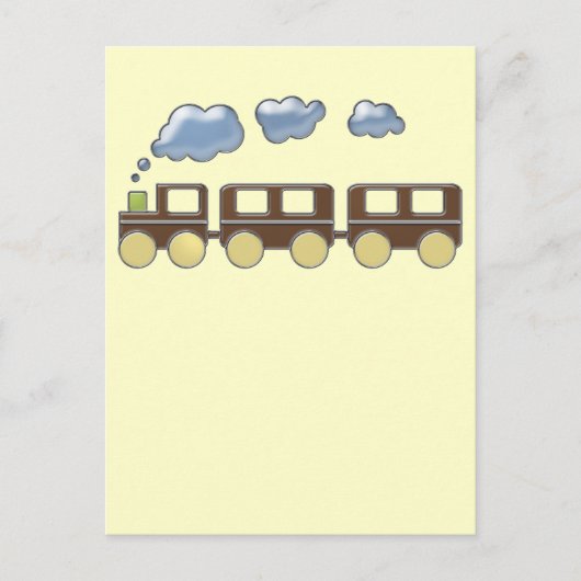Choo Choo Train Briefkaart (Voorkant)