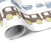 Choo Choo Train Cadeaupapier (Rol Hoek)