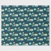 Choo Choo Train Glossy Wrapping Paper, 30 x 6 inch Cadeaupapier (Vlak)