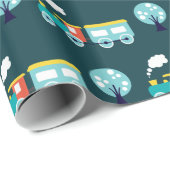Choo Choo Train Glossy Wrapping Paper, 30 x 6 inch Cadeaupapier (Rol Hoek)