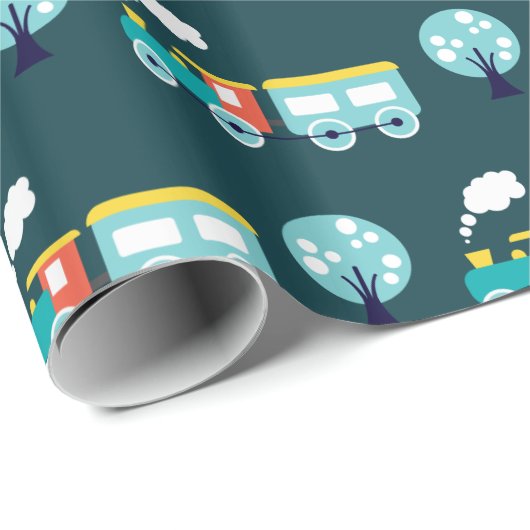 Choo Choo Train Glossy Wrapping Paper, 30 x 6 inch Cadeaupapier (Rol Hoek)